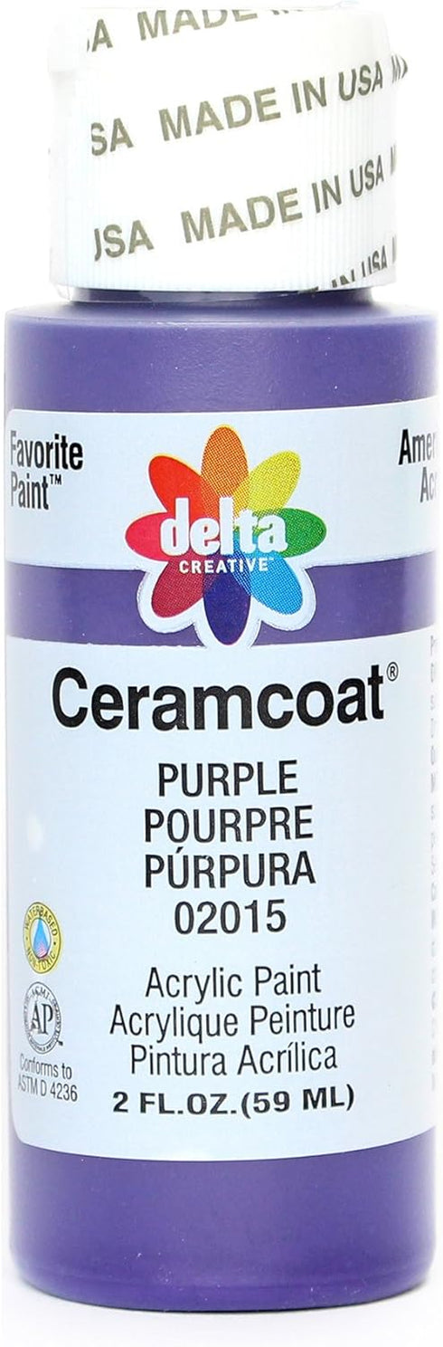 Delta Creative Ceramcoat Acrylic Paint in Assorted Colors (2 oz), 2015, Purple...