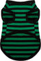Dog Striped Shirt Happy Color Cotton Sleeveless Puppy Dog Shirts Breathable Pet Apparel Tank Top Colorful Puppy Sweatshirt Dog Clothes for Small M...