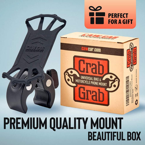 Upgraded 2025 Bicycle & Motorcycle Phone Mount - The Most Secure & Reliable Bike Phone Holder for iPhone, Samsung or Any Smartphone. Stress-Resist...