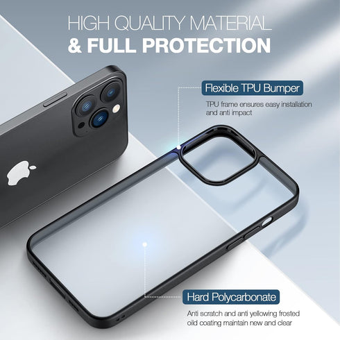 ORIbox for iPhone 12 Pro Max Case, Slim Phone Case for iPhone 12 Pro Max 6.7",Slim Thin Shockproof Anti-Fall Translucent Matte,Not Yellowing...