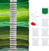 Pllieay 24 Skeins Friendship Bracelets Floss, Green Gradient Embroidery Floss, Cross Stitch Threads with 6 Floss Bobbins, 2 Embroidery Needles and...