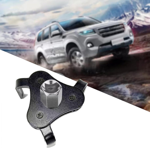 1 Pack Oil Filter Wrench, Adjustable 3 Jaw Oil Filter Wrench, Universal Oil Filter Removal Tool for 2"-4.2" Diameter Oil Filter (Black & White)...