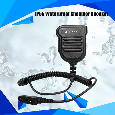 Retevis RT29 Ailunce HD1 Radio Microphone,Original Shoulder Speaker Mic, Compatible with RT29 RT48 NR30 RB23 Ailunce HD1 HD2 HA1G Motorola GP328 P...