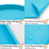 Ptlom 2 Pack Dog Food Mat Non-Slip Dog Bowl Mats for Food and Water, High-Lips Pet Placemat Waterproof Dog Feeding Mat Prevent Messy Spills, Silic...