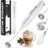 Zulay Kitchen Powerful Rechargeable Milk Frother with Case - Froth N Go Compact Handheld Foam Maker for Lattes - Travel Electric Whisk Drink Mixer...