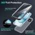 SOKUSIN for iPhone 15 Case Waterproof - Shockproof Drop Proof Dustproof Clear Phone Case with Built-in Screen & Camera Protector Full Body Rugged ...