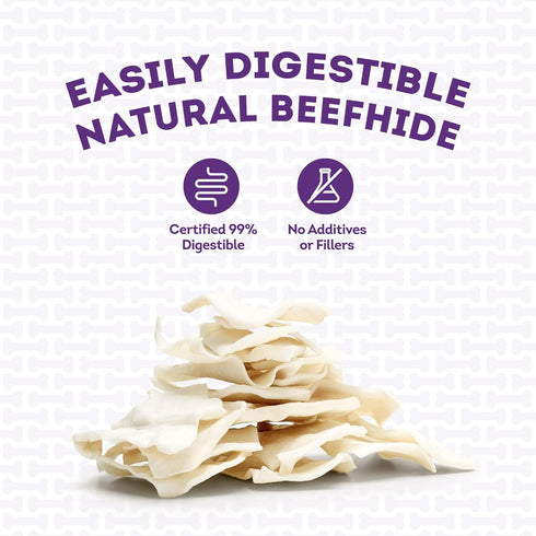USA Beefhide Chips Dog Chew Treats - Natural Flavor, 12oz/1 Pack...