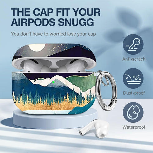 Compatible with Airpod Pro Case with Keychain/Lanyard/Cleaner Kit,Airpod Pro Case Cover,Apple Airpods Pro Case,Case for Airpods Pro[Front Led Visi...