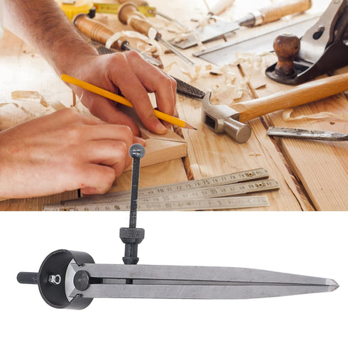 Dovetail Guide, Flat Leg Spring Marking Gauge 7.1in Adjustable Carbon Steel Woodworking Dividers Compass Caliper Marking, Industrial Feeler gauges...