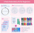 ETSPIL 3 Sets Embroidery kit for Beginners Adults?Learn 33 Different Stitches DIY Kits ?includes Stamped Flower Pattern, Hoop, Color Threads,Tools...