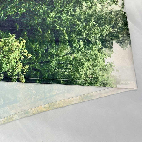 Nature Forest Shower Curtain, Woodland Shower Curtain for Bathroom, Tree Mountain Landscape Plant Decorative Bath Curtain Set with Hooks 60 x 72 I...