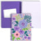 Steel Mill & Co Cute Mini Spiral Notebook, 8.25" x 6.25" Journal with Durable Hardcover and 160 Lined Pages, Lilac Floral...