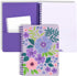 Steel Mill & Co Cute Mini Spiral Notebook, 8.25" x 6.25" Journal with Durable Hardcover and 160 Lined Pages, Lilac Floral...