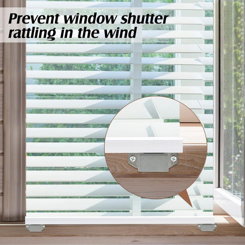 125 Pieces Plantation Shutter Repair Kit Repair Plantation Shutters Magnets Shutter Staples Replacement Shutter Pins Cabinet Magnets for Shutter, ...