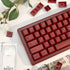 140 Keys PBT Japanese Keycaps Cherry Profile Key Caps DYE-Sub Red Keycaps Minimalist Style Customized Keycaps Set Compatible with Cherry MX Switch...