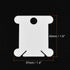 PATIKIL Plastic Floss Bobbins, 100 Pack Thread Cards Cross Cotton for Craft DIY Sewing Storage Case Embroidery, White...