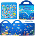 Reusable Sticker Books for Kids, 2 Sets Travel Removable Toddler Sticker Books for 3 4 5 Year Old Girls Boys Birthday Gifts Educational Learning T...