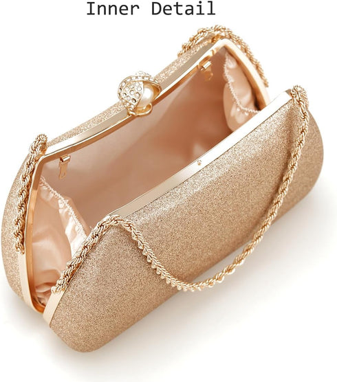YYW Clutch Purses for Women Formal, Evening Handbags Evening Clutch Vintage Purses Handbags with Detachable Chain...