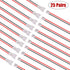 smseace 25pair 26AWG JST 1.25mm 2pin Wire Connectors 100mm Cable for Indoor 3D Plane Twinkle Light LED Belt Light sm Connections JST-1.25mm...