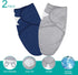 Biloban Baby Swaddles 0-3 Months for Boy Girls, Baby Swaddle, Newborn Swaddle, Cotton Swaddle Blanket, Newborn Essentials, Grey & Navy, 2 Pack...