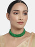 I Jewels Handcrafted 3 Layer Light Weighted Beaded Choker For Women (ML251)...