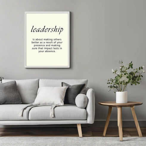 Posterizer 1 pcs-Leadership Encouraging quotes-Motivational & Inspirational Art-Workplace & Office Art-Decor for Home & Office- UNFRAMED Wall Art...