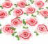 Not 3D 24Pcs Edible Cupcake Topper Pink Rose By Rice Paper Cake Decoration Party Decoration...