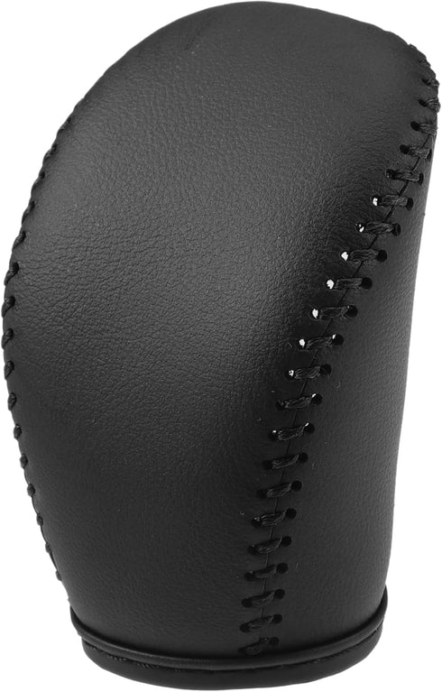 Gear Shift Head Knob Cover Transmission Lever Trim for Infiniti Q50 2018 2019 2020 2021 2022 2023 2024 Faux Leather Black...