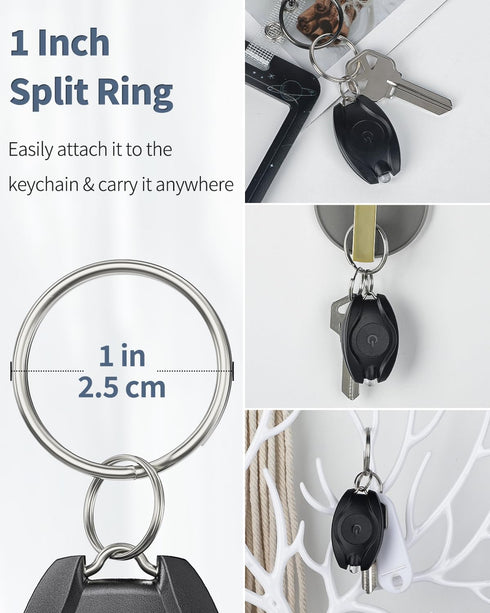 Uniclife 5 Pack LED Keychain Flashlight Mini LED Keychain Light 14 Lumen Portable Ultra Bright Battery Powered Key Ring Torch for Outdoor Camping ...