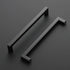 Ravinte 1 Pack Black Cabinet Pulls 8 Inch Square Cabinet Handles Matte Black Kitchen Hardware for Cabinet Drawer Pulls Come with Screwdriver...