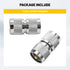 Anina UHF PL259 Male to Male Coax Connector, 2 Pcs Low Loss RF PL-259 Male Adapter for CB Ham Radio Antenna, Coaxial Cable, SWR Meter, LMR, LAN, C...