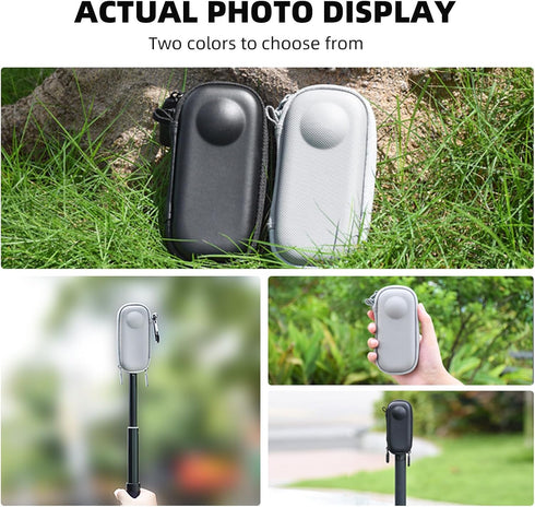 Carrying Case for Insta360 X3, Portable Storage Bag Lens Protective Cover Hard Shell Protector Travel Case with wrist strap for Insta360 ONE X X2 ...