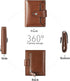 BROMEN Small Wallets for Women RFID Blocking Leather Bifold Purse Zipper Coin Pocket Credit Card Holder with ID Windows Brown...