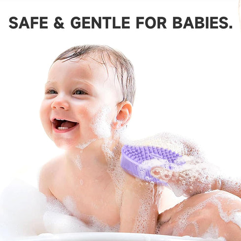 Metene Silicone Body Scrubber, Exfoliating Body Scrubber for Use in shower,Lathers Well, Long Lasting, Soft Body Scrubber for Shower and Bath Skin...