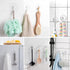 HangerSpace Suction Cup Hooks, 12 Packs Combo Set Clear PVC Suction Cups with Metal Hooks Removable Suction Cups for Kitchen Bathroom Shower Wall ...