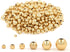 200pcs 18K Gold Filled Spacer Beads That Do Not Fade Easily Smooth Round Beads Seamless Ball Beads Brass Loose Beads Metal Beads for DIY Necklace ...