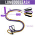 3Pcs Slip Lead Dog Leash, 7FT Slip Leash for Puppy Training, Slip Leads for Dogs with Padded Handle, Strong Nylon Rope Leash, 1/4" Adjustable Wais...