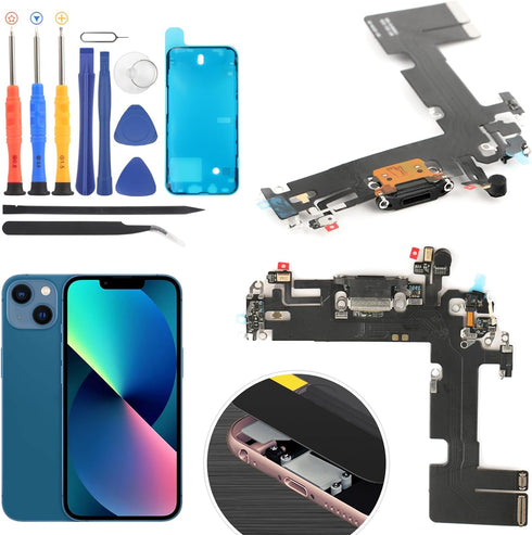 Replacement for iPhone 13 Charging Port Dock Connector for iPhone 13 Charging Port Replacement USB Charger Board Flex Cable Assembly Accessories w...