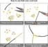 450 Piece Jewelry Making Accessories Kit Include 200 Fold Over Cord End Caps Crimp End Tips 200 Jump Ring Connectors and 50 Bracelet Necklace Lobs...