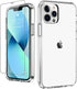 LUHOURI for iPhone 12 Pro Max Clear Case with Screen Protector,Transparent Crystal Acrylic TPU Acrylic Cover,Slim Fit Shockproof Protective Phone ...