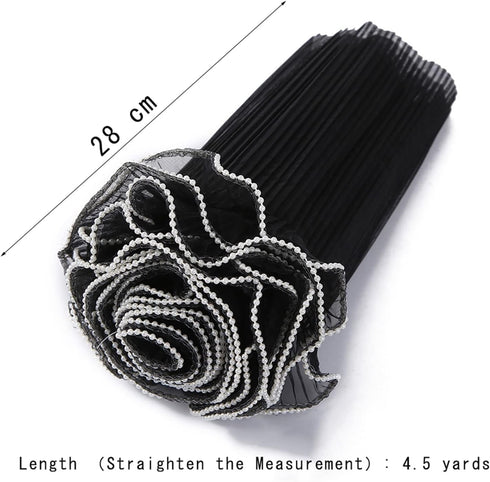 Korean Style Ruffle Yarn Floral Wrapping Paper 1 Roll Florist Supplies Waterproof Flower Bouquet Wrapping Paper Floral Supplies for Fresh Flowers,...