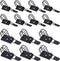 50Pcs 2 Sizes Adjustable Self-Adhesive Nylon Cable Straps Cable Ties Cord Clamp for wire management, Large and Small...