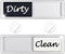 Dishwasher Magnet Clean Dirty Sign Shutter Only Changes When You Push It Non-Scratching Strong Magnet or 3M Adhesive Options Indicator Tells Wheth...