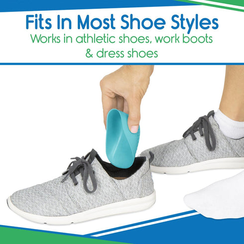 Heavy Duty Heel Cups for Heel Pain Relief & Support - Gel Cushion Shoe Inserts for Severs Disease & Plantar Fasciitis - Strong Honeycomb Pad for W...