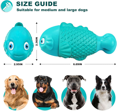 Dog Chew Toys for Aggressive Chewers, Indestructible Dog Toys for Aggressive Chewers, Tough Dog Toys for Large Dogs, Squeaky Dog Toys, Strong Dog ...