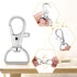 Hotop 35 Pieces Swivel Clasps Lanyard Snap Hooks Keychain Clip Hook Metal Lobster Claw Clasp with D Rings for Keychain Purse Hardware Sewing Craft...