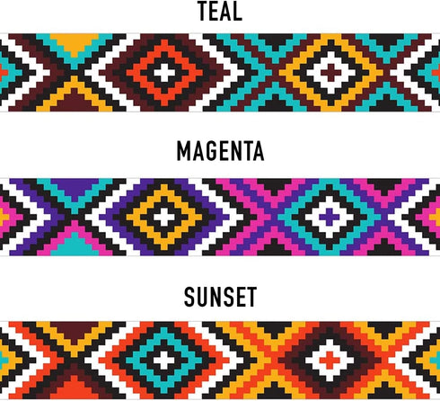 CollarDirect Purple Geometric Dog Collar, Pet Collar for Small Medium Large Dogs or Puppies with Quick Release Buckle, Yellow Orange Pattern, Adju...