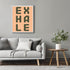 Posterizer 1 pcs-Exhale-encouraging minimalistic wall art-Motivational & Inspirational Art-Typography Art-decor for Girls, Teens Bedroom- UNFRAMED...