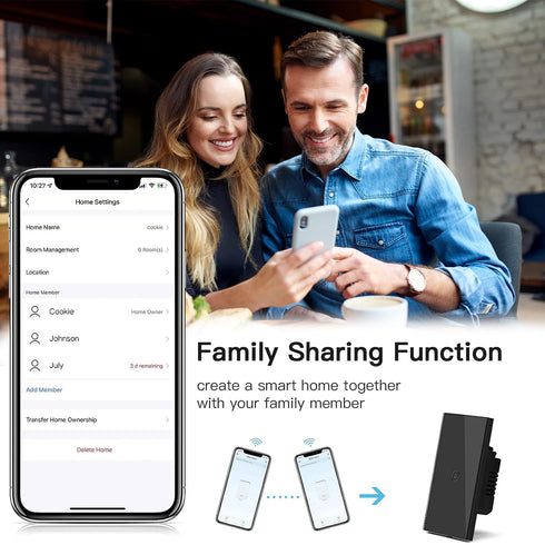BSEED Smart Water Heater Switch, ZigBee Switch Compatible with Alexa, Google Assistant, Touch Switch with APP Control and Timer Function for Bathr...