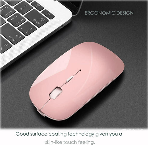 Bluetooth Mouse for iPad Pro iPad Air Rechargeable Bluetooth Wireless Mouse for MacBook pro MacBook Air Mac Laptop Chromebook Windows HP PC DELL (...